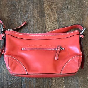 Orange Coach purse